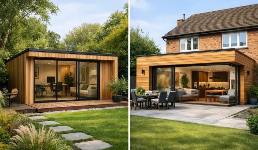 Garden Office vs House Extension Compared