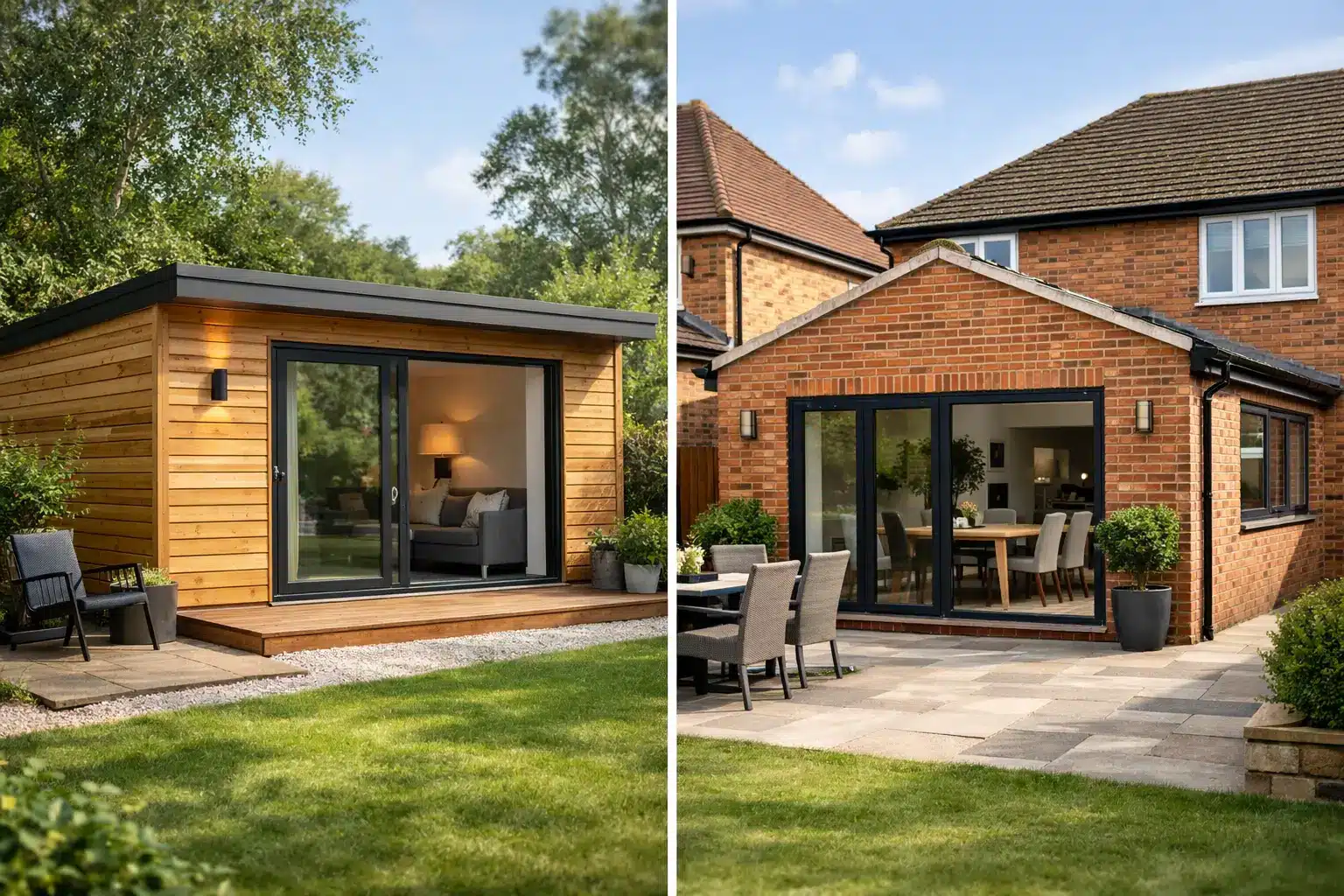 Timber Annexe vs Brick Extension